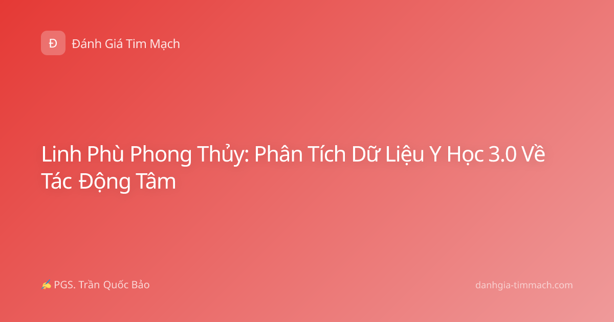Linh Phù Phong Thủy: Phân Tích Dữ Liệu Y Học 3.0 Về Tác Động Tâm